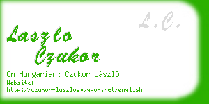 laszlo czukor business card