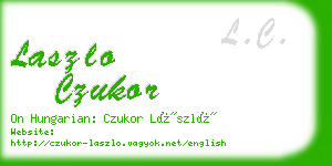 laszlo czukor business card